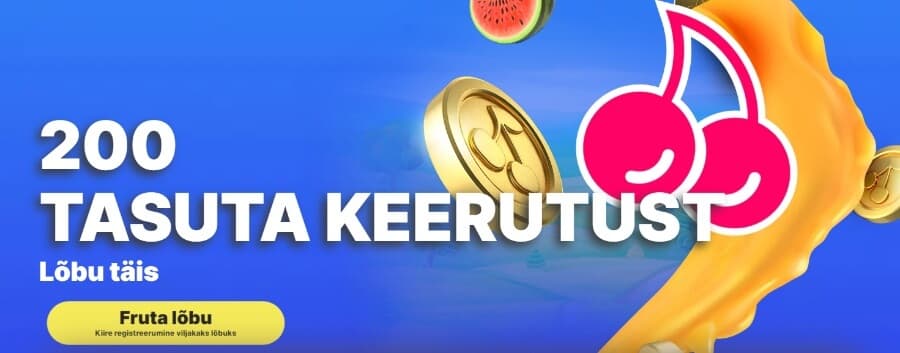 Fruta kasiino boonus